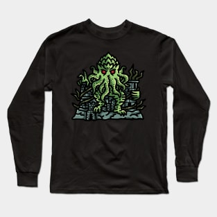 Ruler of the Abyss: Cthulhu on the Throne Long Sleeve T-Shirt